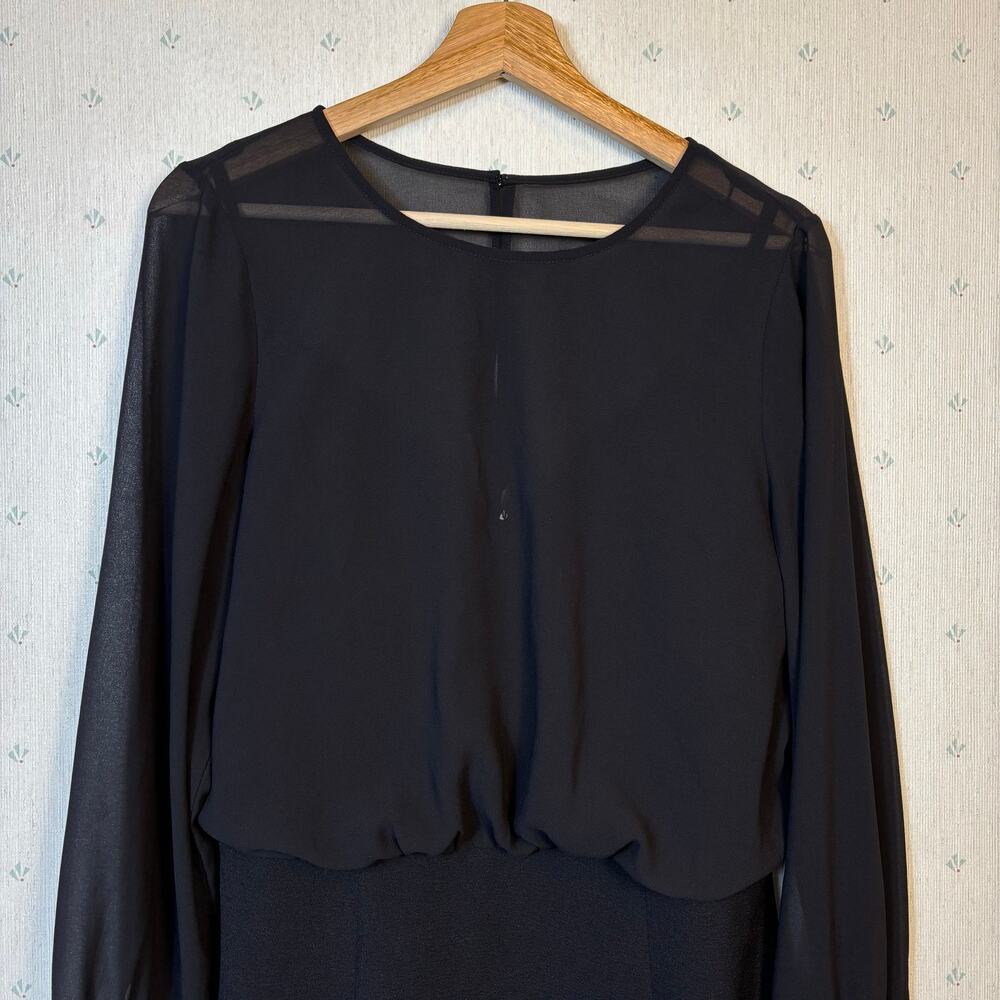 Dress The Population Pilar Midi Dress Size Large Black Special Occasion Formal - Picture 7 of 12
